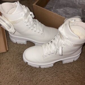 Steve Madden White Boots